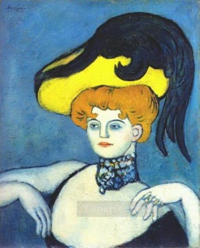  neck - Courtesan With a Necklace of Gems 1901 Pablo Picasso